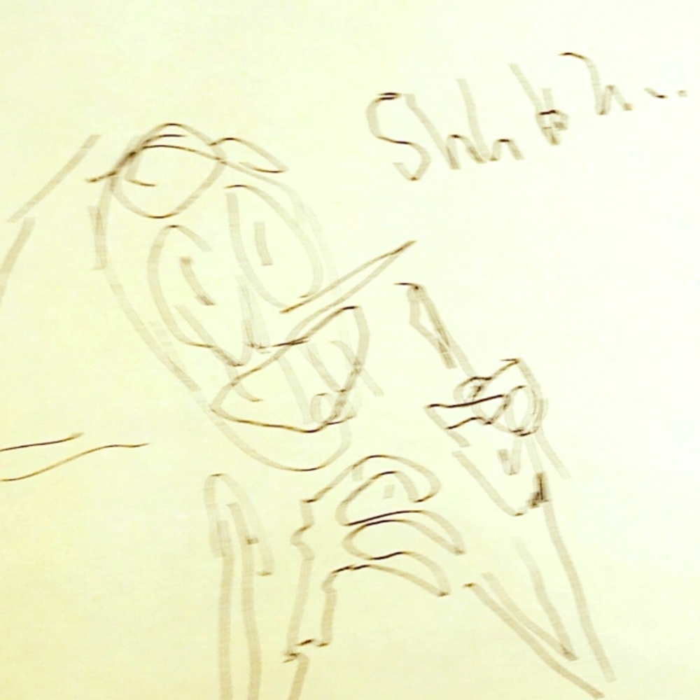 SU "Creepy Pearl" Original Sketchbook Page doodle - Raven Molisee